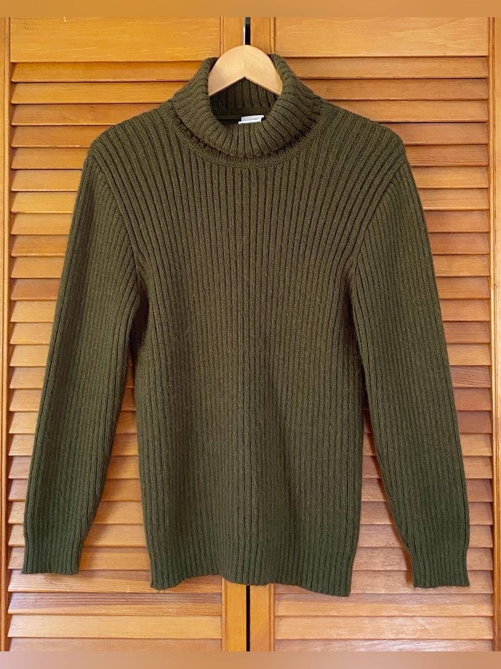 Alpaca Warehouse Sweater Women’s Medium/Large Green Alpaca Wool Turtleneck Knit